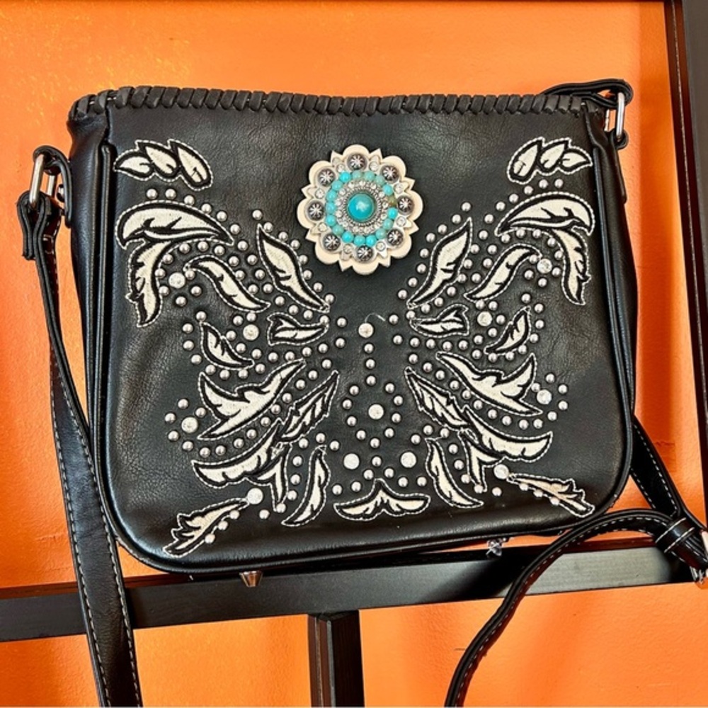 Western Embellished Crossbody Bag
